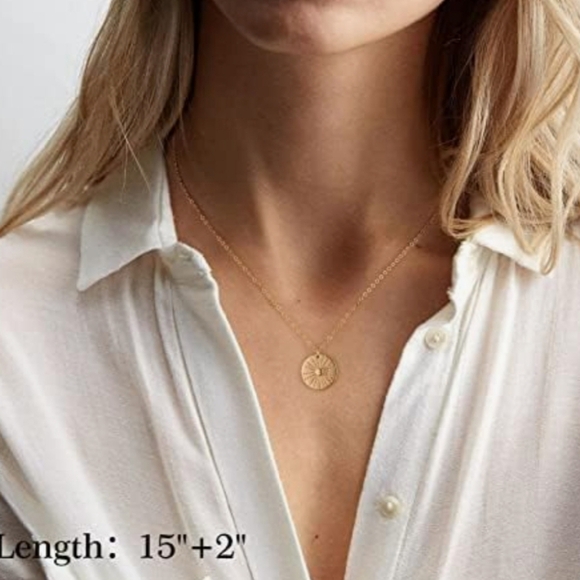 Yesteel Gold Layered M Initial Necklaces 3PCS - Picture 8 of 10